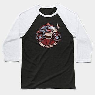 Road Racer '68 Cafe Racer Retro Motorcycle Baseball T-Shirt